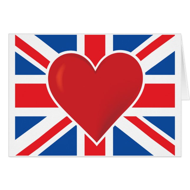 Heart British Flag (Voorkant Horizontaal)