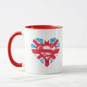 Heart British S-Shield Mok
