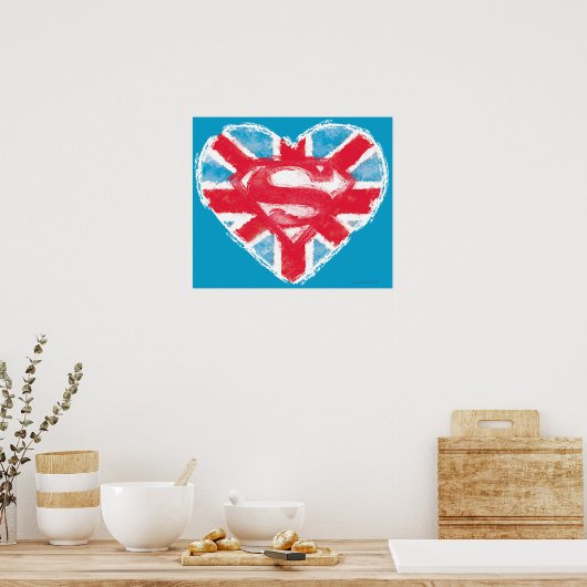 Heart British S-Shield Poster (Keuken)