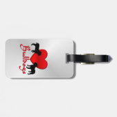 Heart Bulldogs Bagagelabel (Achterkant horizontaal)