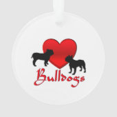Heart Bulldogs Ornament (achterkant)