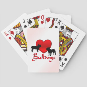 Heart Bulldogs Pokerkaarten