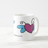 Heart Butterfly Koffiemok (Voorkant rechts)