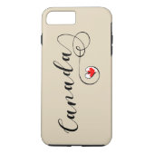Heart Canada Cell Phone Case, Canadese vlag Case-Mate iPhone Case (Achterkant)