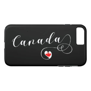 Heart Canada Cell Phone Case, Canadese vlag iPhone 8 Plus / 7 Plus Hoesje