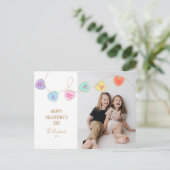 Heart Candy Valentine's Day Photo Carte postale (Debout devant)