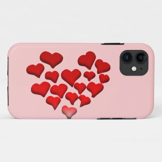Heart Case-Mate iPhone Case (Achterkant (horizontaal))