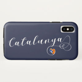 Heart Catalunia Mobile Phone Case, Catalonië iPhone X Hoesje