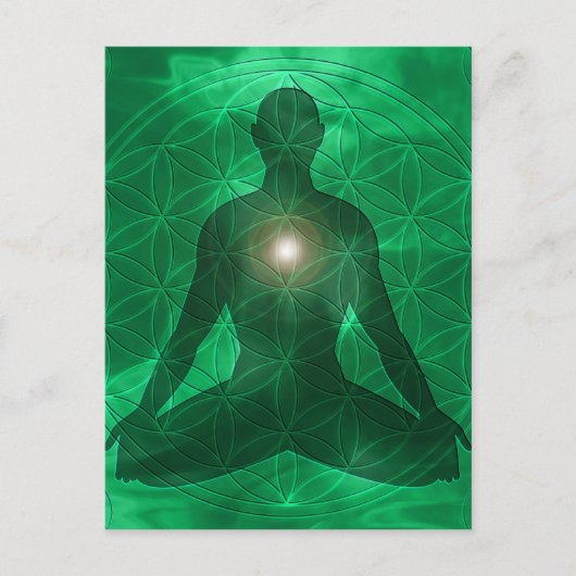 Heart Chakra Anahata Briefkaart (Voorkant)