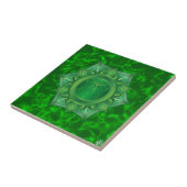 Heart Chakra Ceramic Tile Tegeltje (Zijkant)