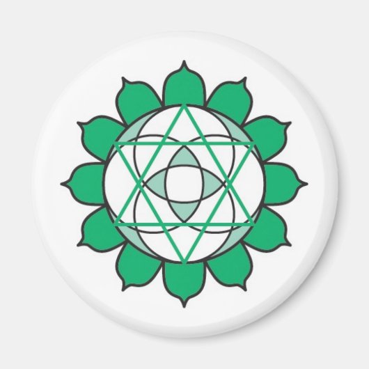 Heart Chakra Magnet Magneet (Voorkant)