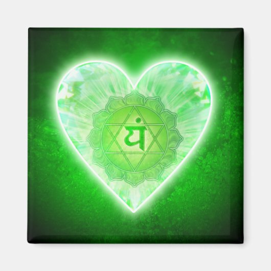 Heart Chakra magnet Magneet (Voorkant)