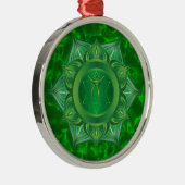 Heart Chakra Ornaments Metalen Ornament (Rechts)