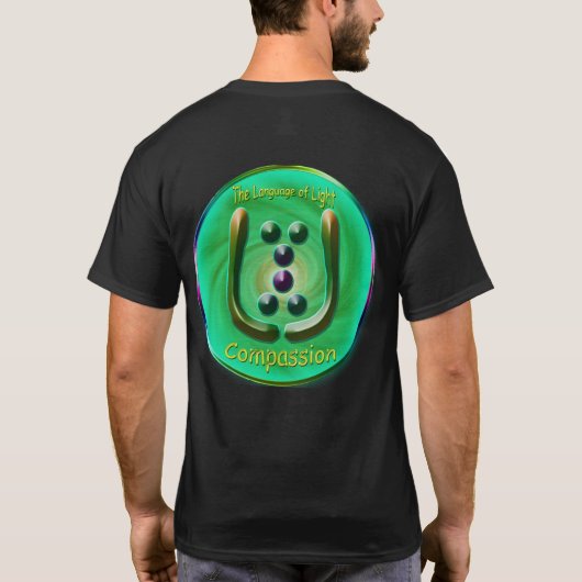 Heart Chakra - Symbool van Compassion T-Shirt (Achterkant)