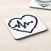 Heart Check Hard plastic onderzetter (Linkerzijde)