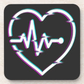 Heart Check Hard plastic onderzetter (Voorkant)