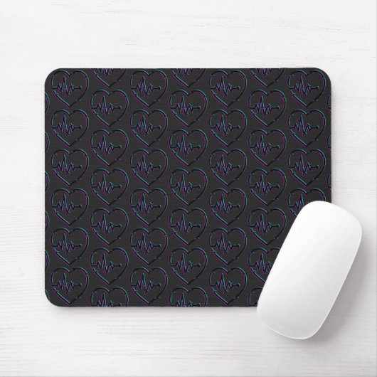 Heart Check Mousepad Muismat (Met muis)