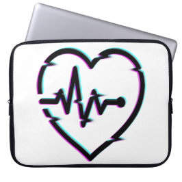 Heart Check Neopreen laptophoes Laptop Sleeve