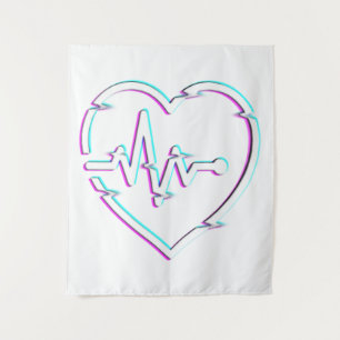 Heart Check wandtapijt Wandkleed