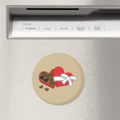 Heart Chocolate Cadebox - Valentijnsdag Magneet (Insitu (Vaatwasser))