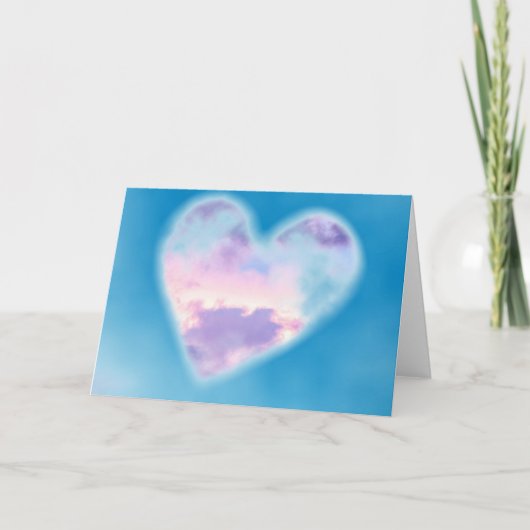 HEART CLOUD Vouwkaart Kaart (Voorkant)
