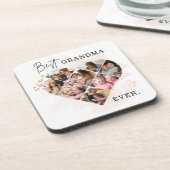 Heart Collage Bier Onderzetter (Linkerzijde)