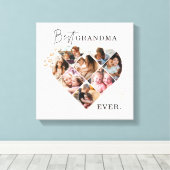 Heart Collage Canvas Afdruk (Insitu (Houten vloer))