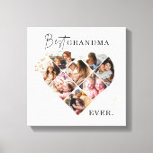 Heart Collage Canvas Afdruk (Voorkant)