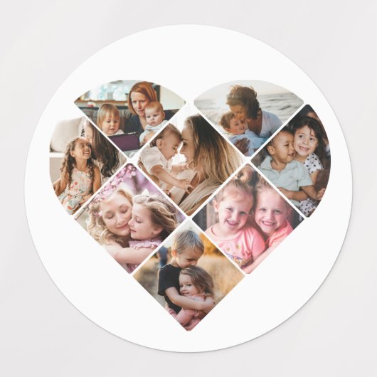 Heart Collage Labels (Design 2)