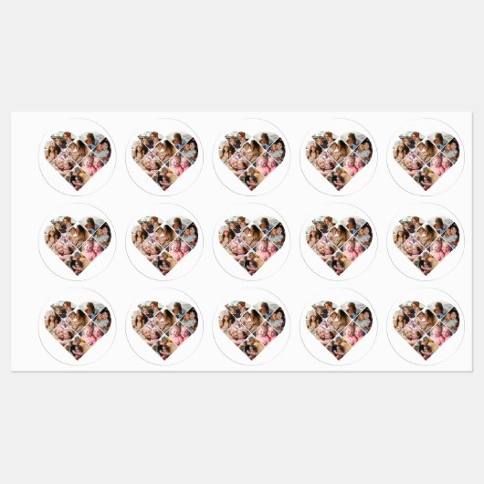 Heart Collage Labels (Vel)