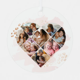 Heart Collage Metalen Ornament