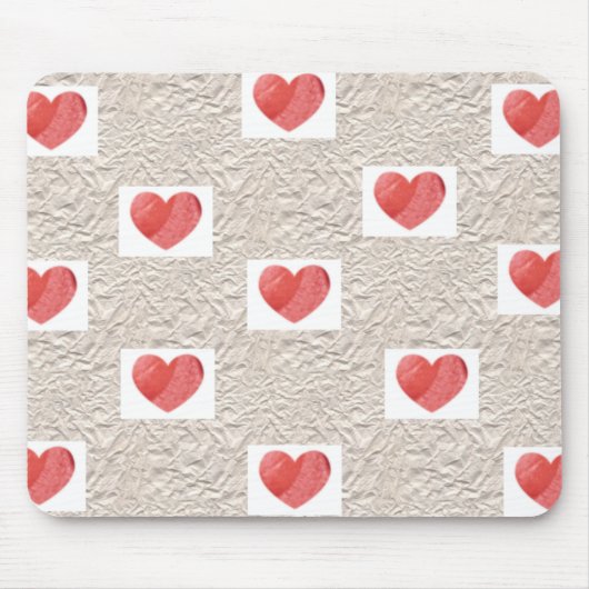 Heart Collage Mousepad Muismat (Voorkant)