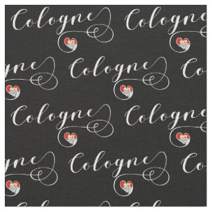 Heart Cologne Flag, Keulen, Duitsland Stof