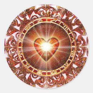 Heart Constellation Ronde Sticker