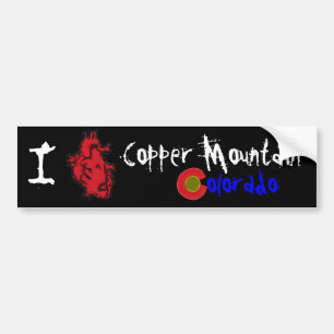 Heart Copper Mountain Colorado bumperflare Bumpersticker