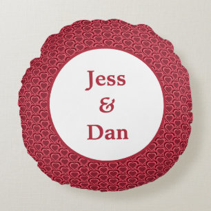 Heart Couple Rond Kussen