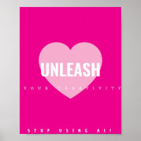 Heart Creativity Poster Artiest Non AI