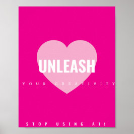 Heart Creativity Poster Artiest Non AI