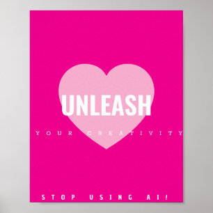 Heart Creativity Poster Artiest Non AI