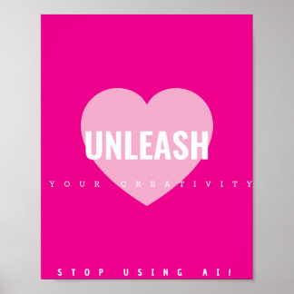 Heart Creativity Poster Artiest Non AI