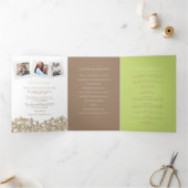 Heart crème tlips inkt verhaal toewijding bruiloft drieluik programma (Binnen)