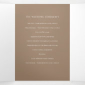 Heart crème tlips inkt verhaal toewijding bruiloft drieluik programma (Binnenkant midden)