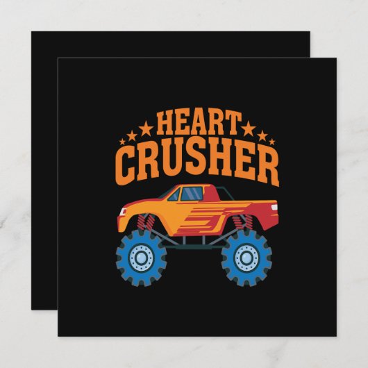 Heart Crusher Valentijn Bedankkaart (Voorkant / Achterkant)