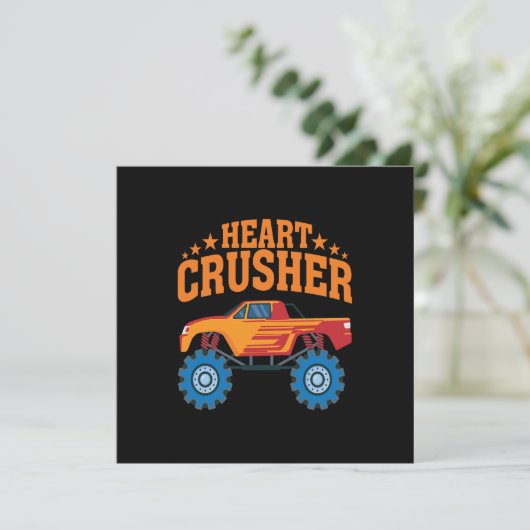 Heart Crusher Valentijn Bedankkaart (Staand voorkant)