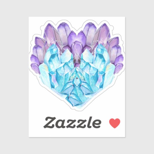 Heart Crystal Sticker (Vel)
