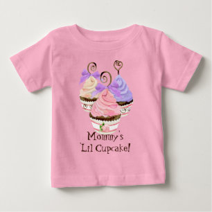 Heart Cupcake Trio "Mama's 'Lil Cupcak" - T-shirt