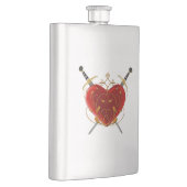 Heart & Daggers Flask Heupfles (Rechts)