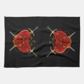Heart & Daggers Kitchen Towel Theedoek (Horizontaal)