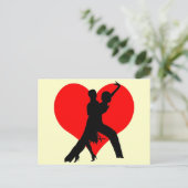 Heart-dans Briefkaart (Staand voorkant)