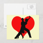 Heart-dans Briefkaart (Voorkant / Achterkant)